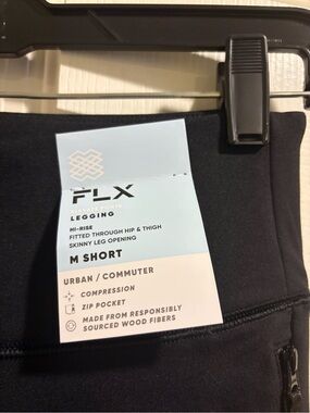 FLX Elevate Pointe Hi-Rise Legging - Black (M Short)